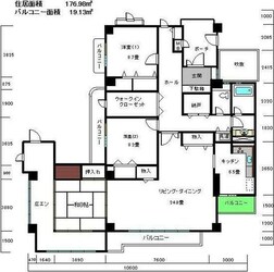 白鷹松下町マンションの物件間取画像